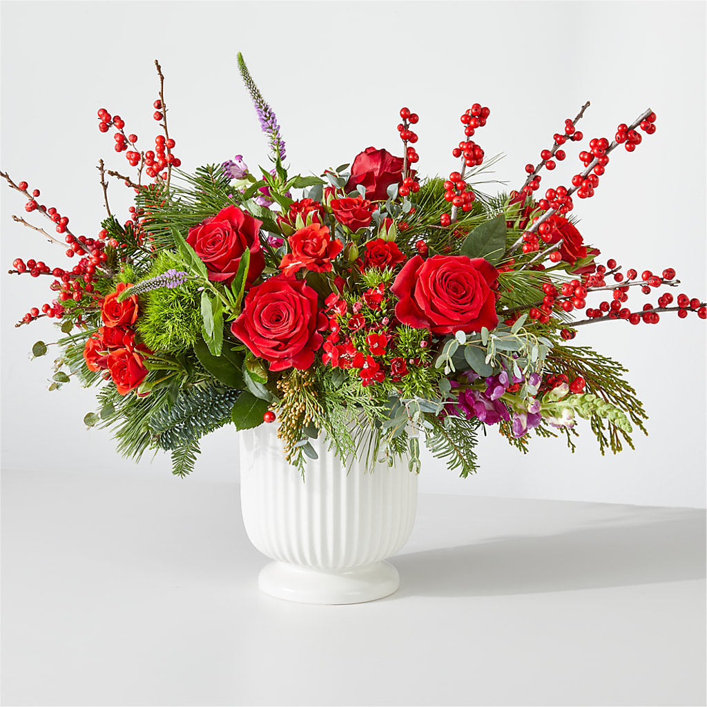 Big Red Bow Bouquet – Flowers In The 419, Toledo OH
