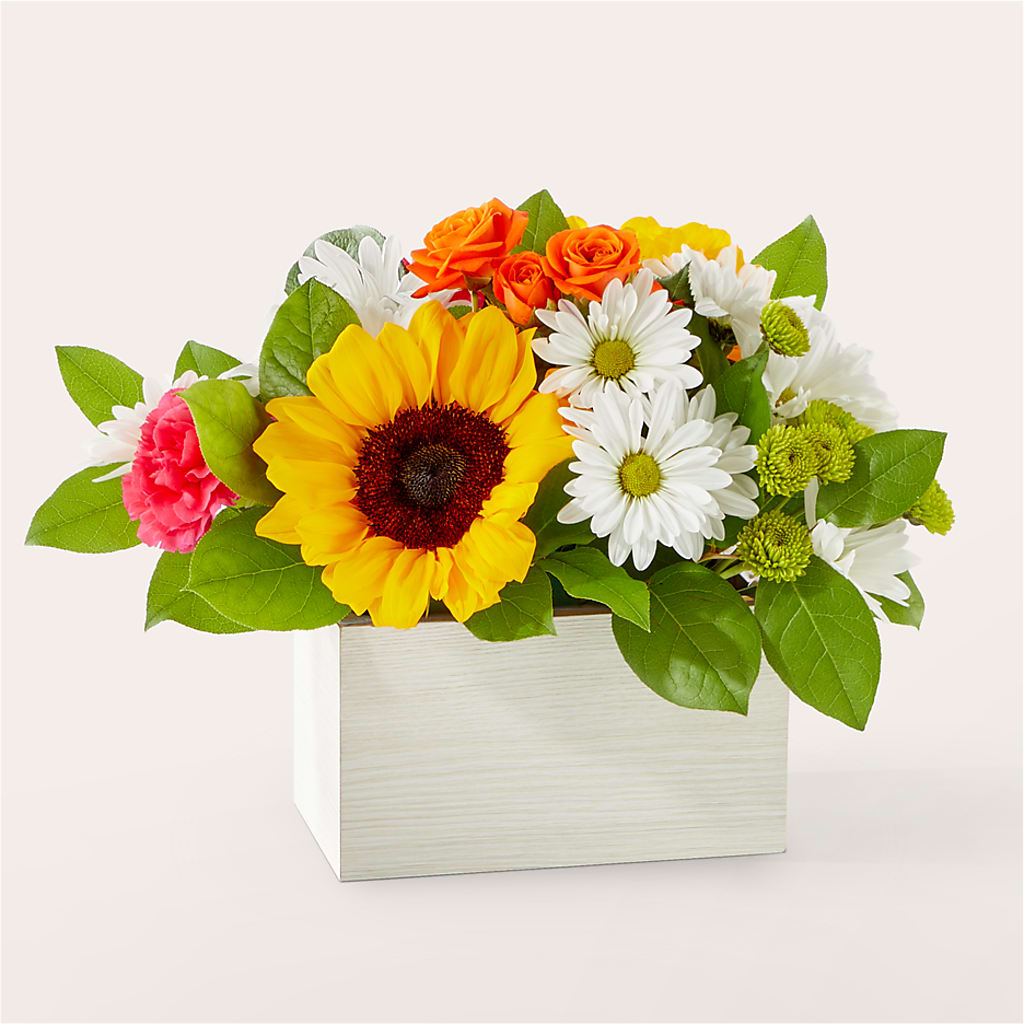 Sun-drenched Blooms Box Bouquet – Flowers In The 419, Toledo OH