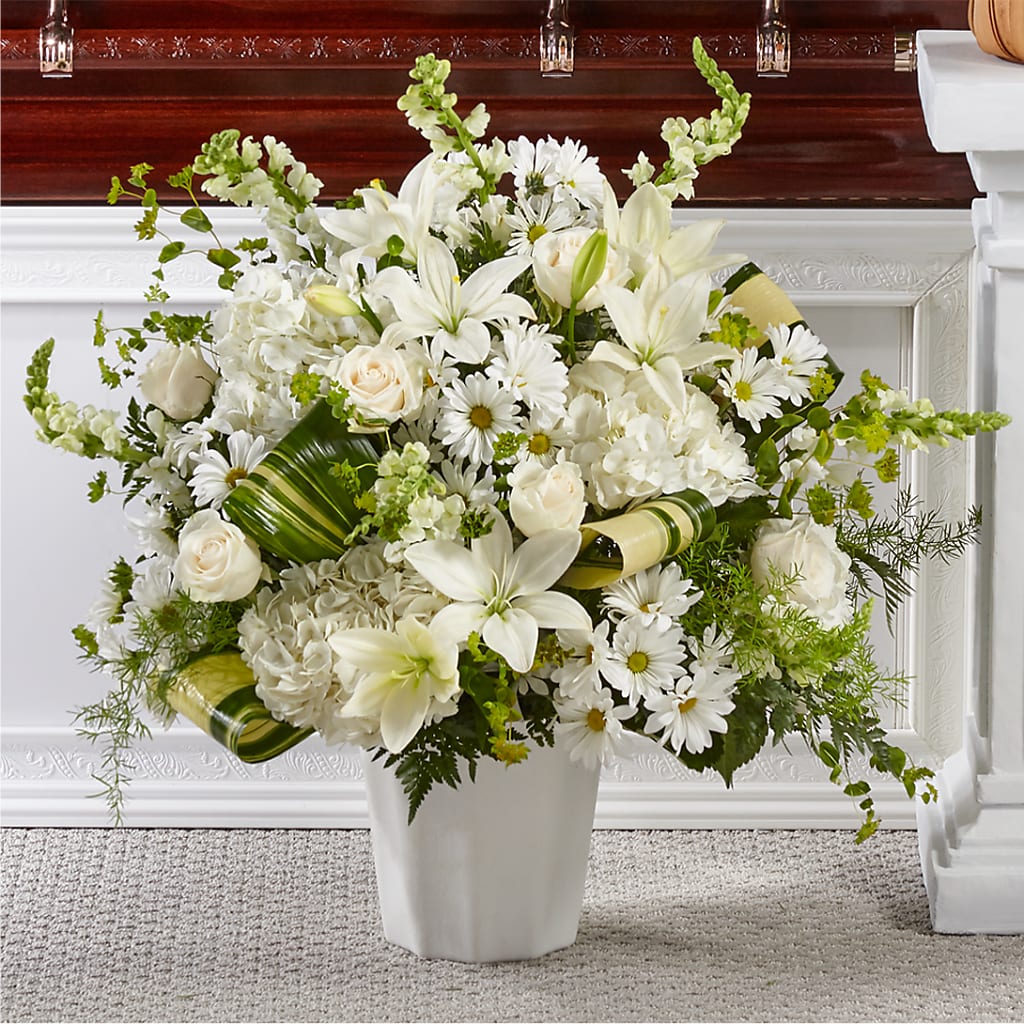 Thoughts of Tranquility Floor Basket – Flowers In The 419, Toledo OH