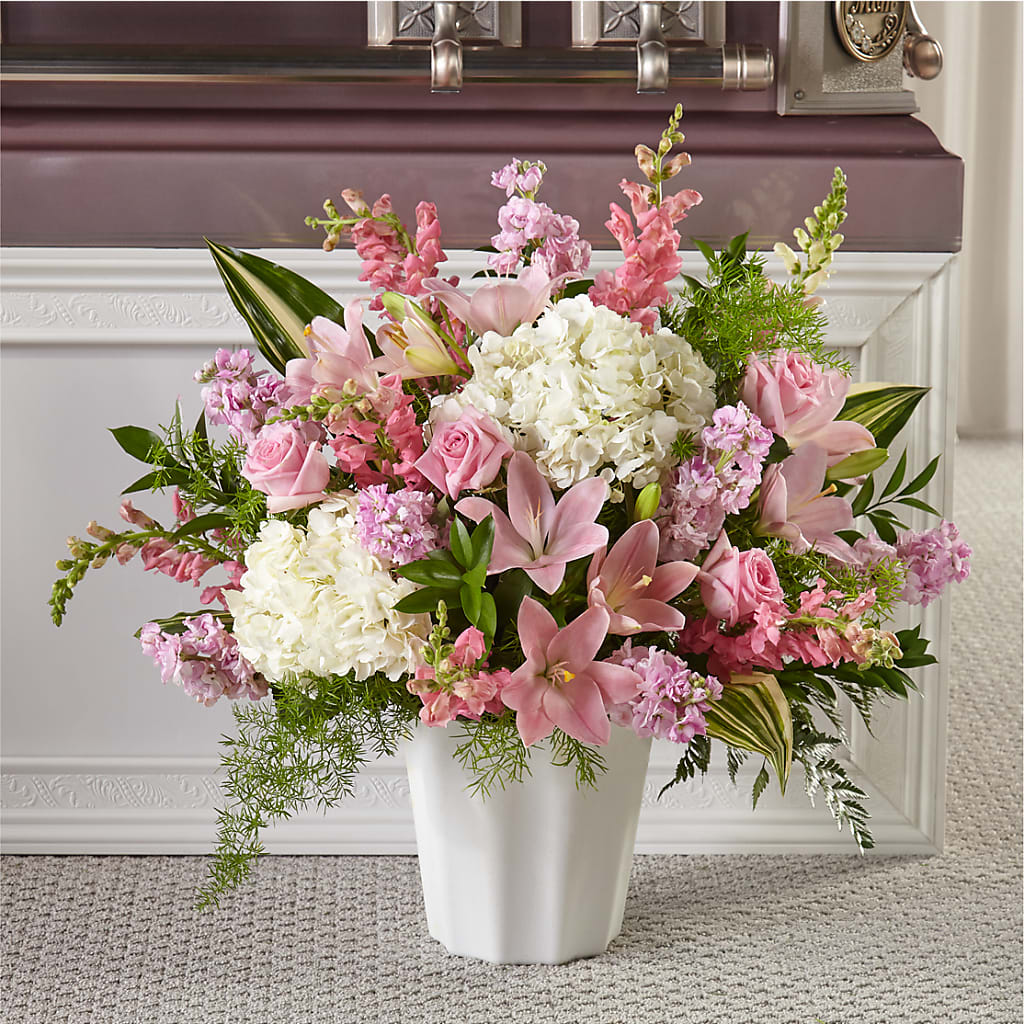 Simply Serene Floor Basket – Flowers In The 419, Toledo OH