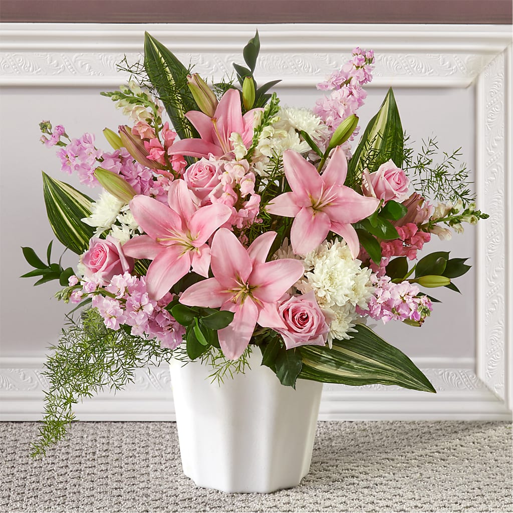Simply Serene Floor Basket – Flowers In The 419, Toledo OH