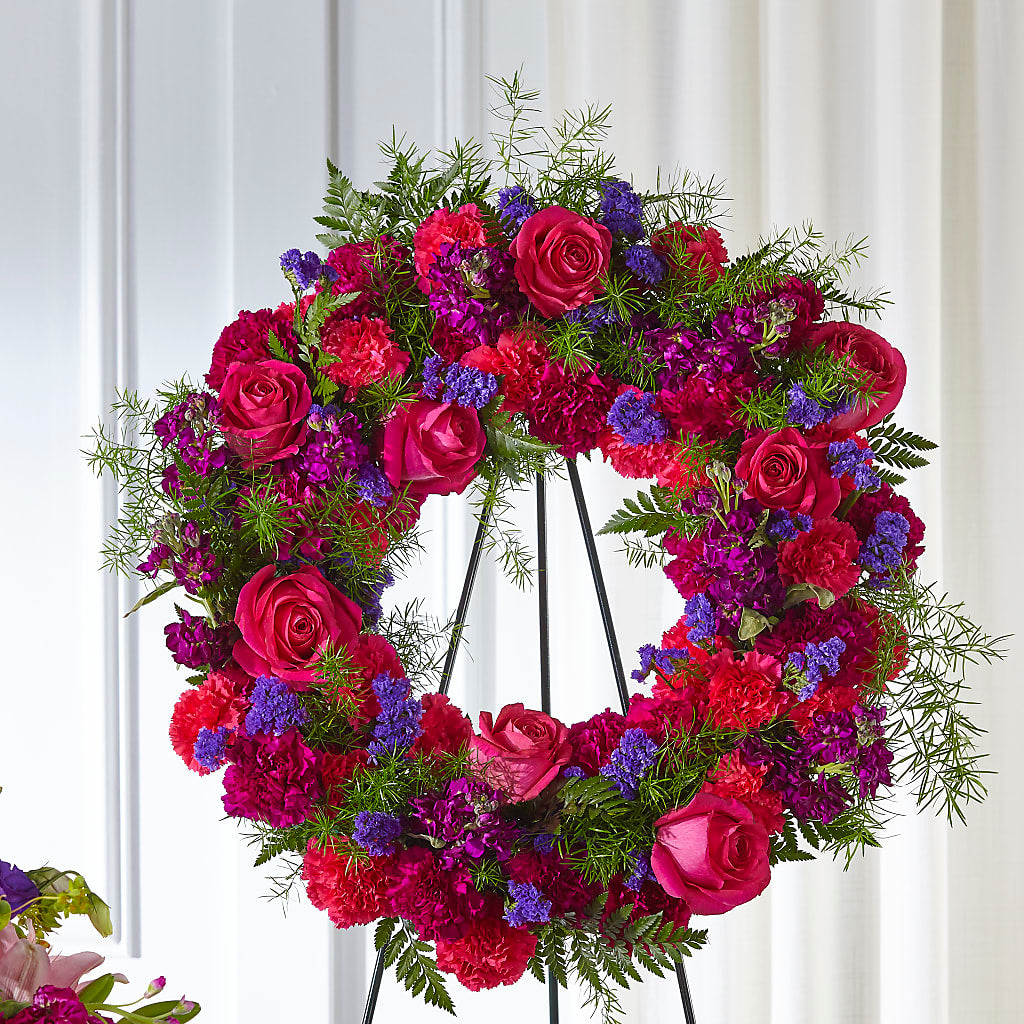 Calming Colors Wreath – Flowers In The 419, Toledo OH