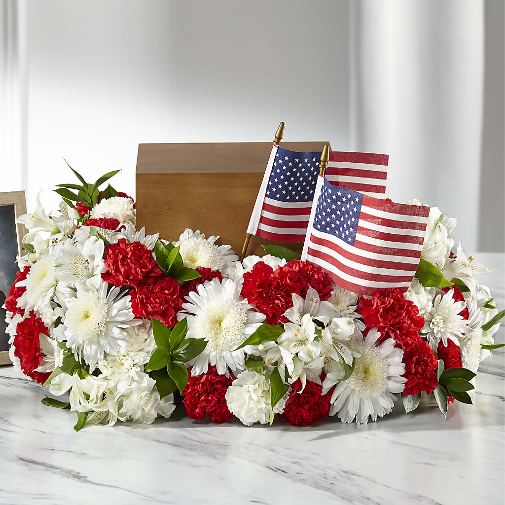 Spirit of Patriotism Cremation Adornment – Flowers In The 419, Toledo OH
