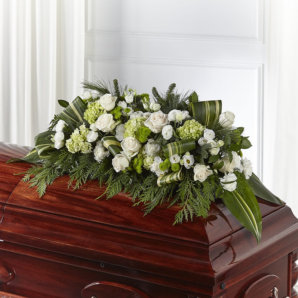 Hopeful Gesture Casket Spray – Flowers In The 419, Toledo OH