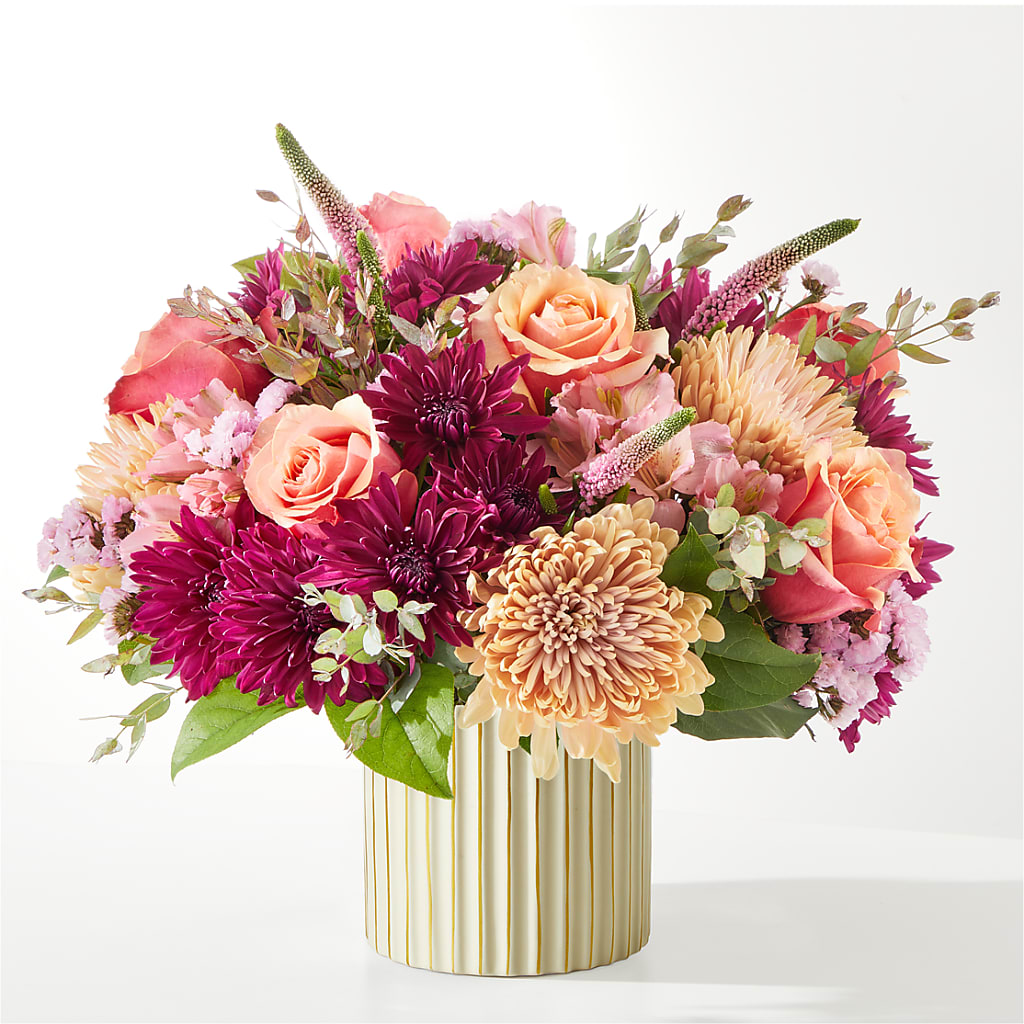 Berry Cobbler Bouquet with Ivory Vase – Flowers In The 419, Toledo OH