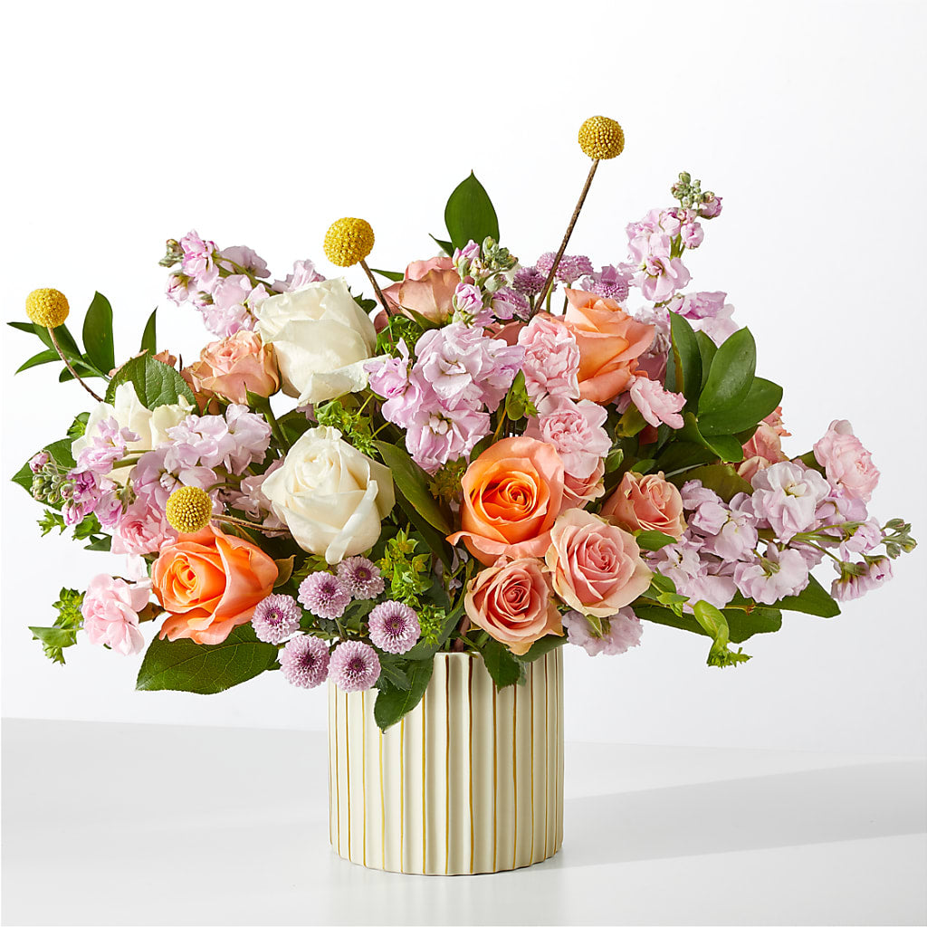 French Market Bouquet with Ivory Vase – Flowers In The 419, Toledo OH