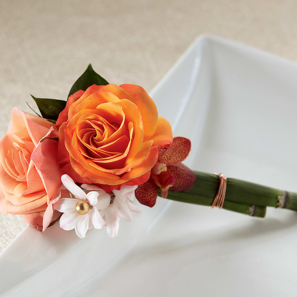 Sunset Dream Boutonniere – Flowers In The 419, Toledo OH