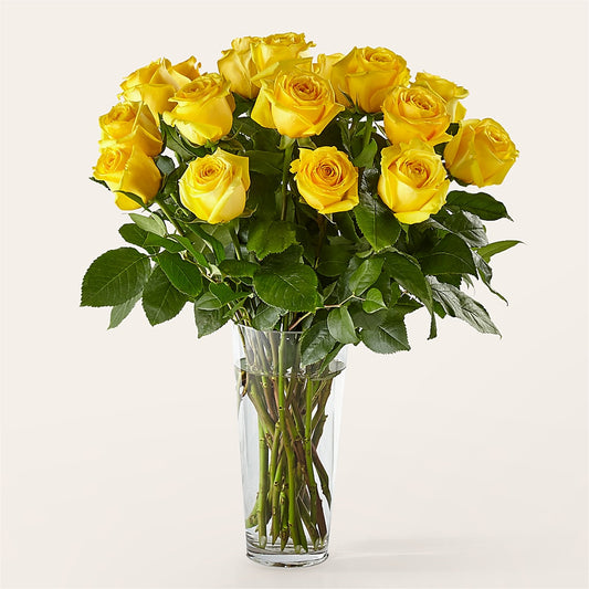 Long Stem Yellow Rose Bouquet –  Flowers In The 419, Toledo OH