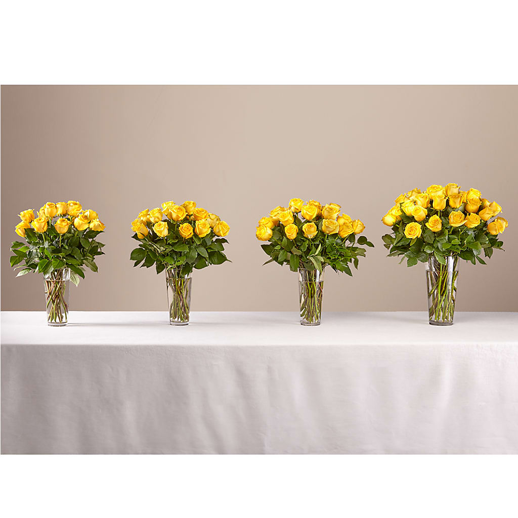 Long Stem Yellow Rose Bouquet –  Flowers In The 419, Toledo OH