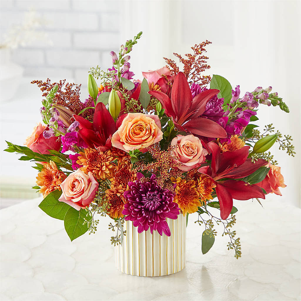 Burgundy Landscape Bouquet –  Flowers In The 419, Toledo OH