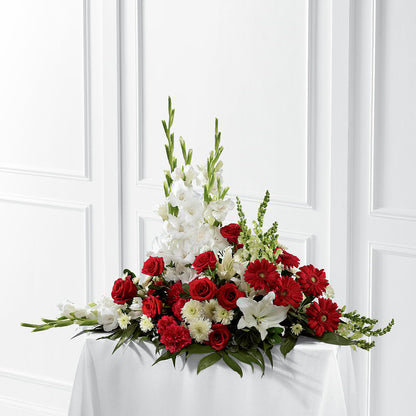 Crimson & White Arrangement –  Flowers In The 419, Toledo OH