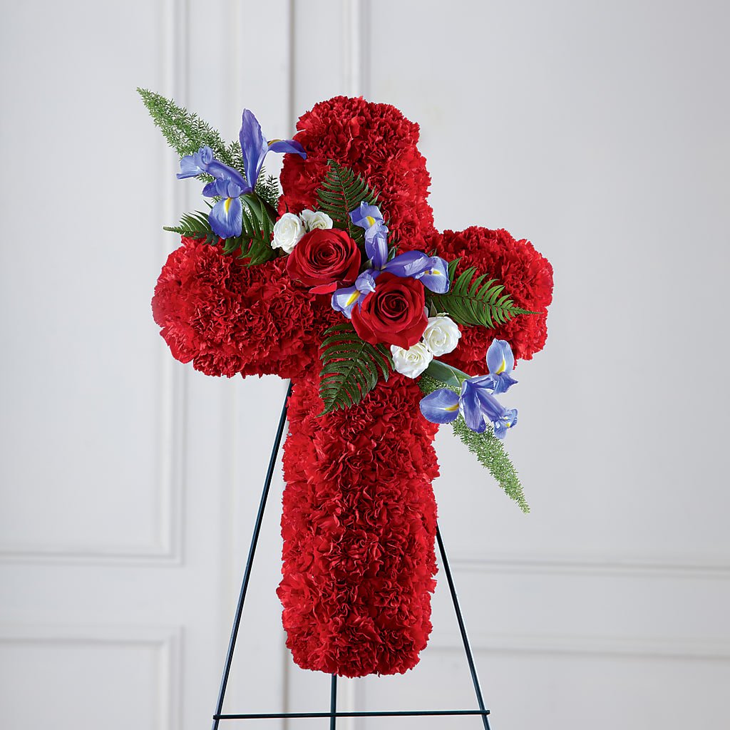Faithful Hero Floral Cross –  Flowers In The 419, Toledo OH