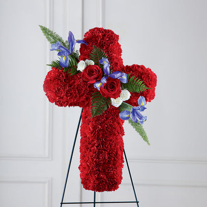 Faithful Hero Floral Cross –  Flowers In The 419, Toledo OH