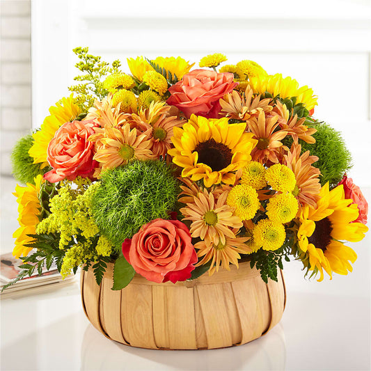 Harvest Sunflower Basket –  Flowers In The 419, Toledo OH