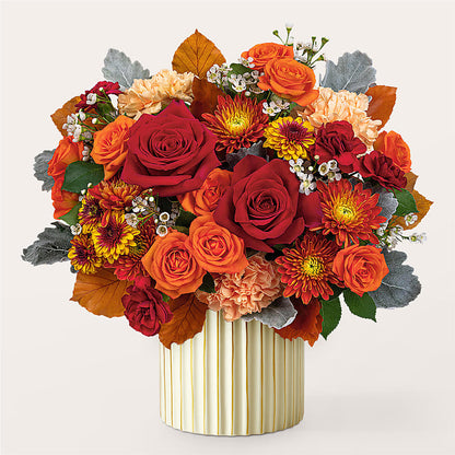 Merlot Bouquet with Ivory Vase –  Flowers In The 419, Toledo OH