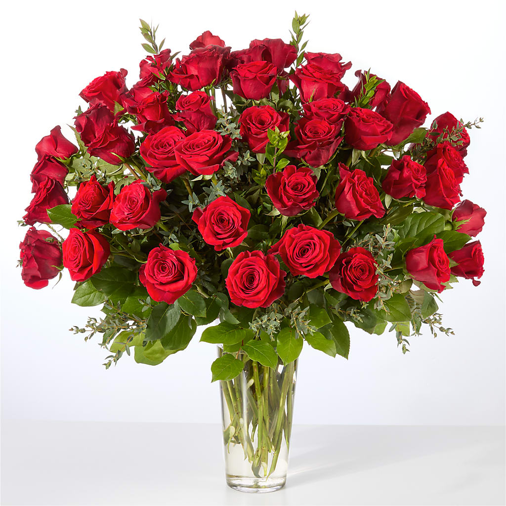 Forever Yours Fifty Stem Red Rose Bouquet –  Flowers In The 419, Toledo OH